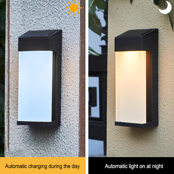 Elegant Frosted Glass Solar Wall Lamp™ - Stylish Solar Wall Lights for Outdoor Spaces 6