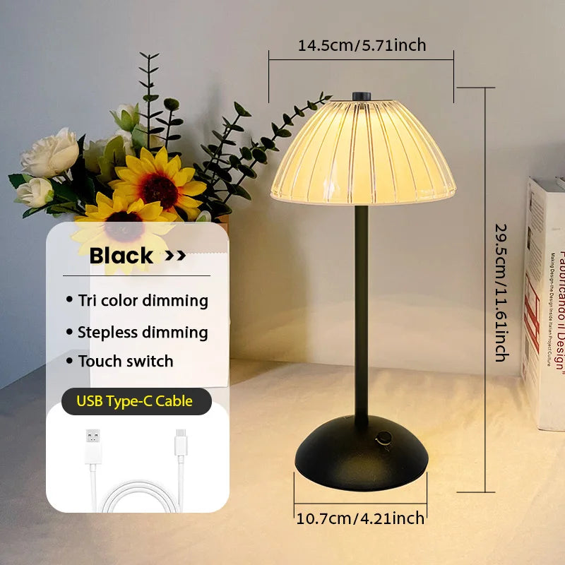 Elegant LED Dimmable Table Lamp™ - Stylish Cordless Lighting for Bedside or Desk 7
