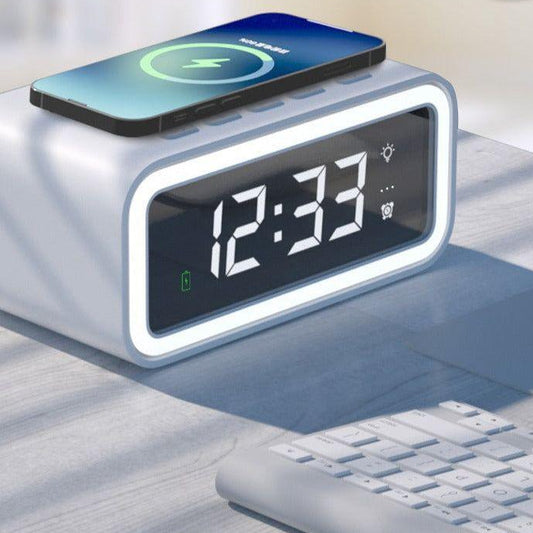 Multitime™ 2-in-1 Alarm Clock With Wireless Charging - Best Digital Clock For Easy Mornings