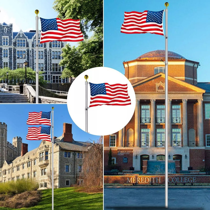 FlagMaster™ 25FT Heavy Duty Telescopic Flag Pole – Perfect for Patriotic Displays 1