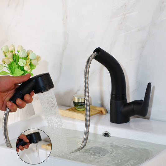 FlexiStream™ Adjustable Bathroom Faucet for Effortless Elegance and Convenience 0