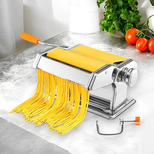 FreshPasta™ Compact Stainless Steel Pasta Maker Machine for Homemade Pasta Lovers 0