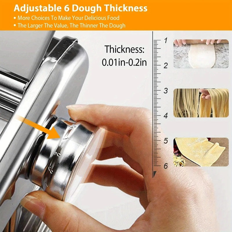 FreshPasta™ Compact Stainless Steel Pasta Maker Machine for Homemade Pasta Lovers 1