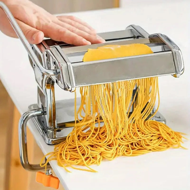 FreshPasta™ Compact Stainless Steel Pasta Maker Machine for Homemade Pasta Lovers 4