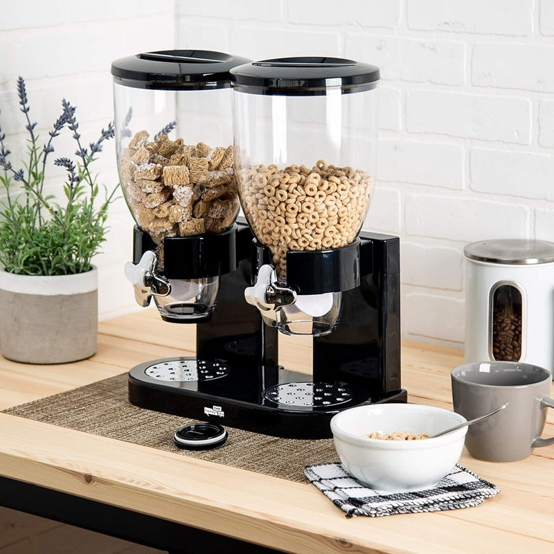 FreshServe™ Dual Cereal Dispenser for Easy Dry Food Storage and Portion Control 1