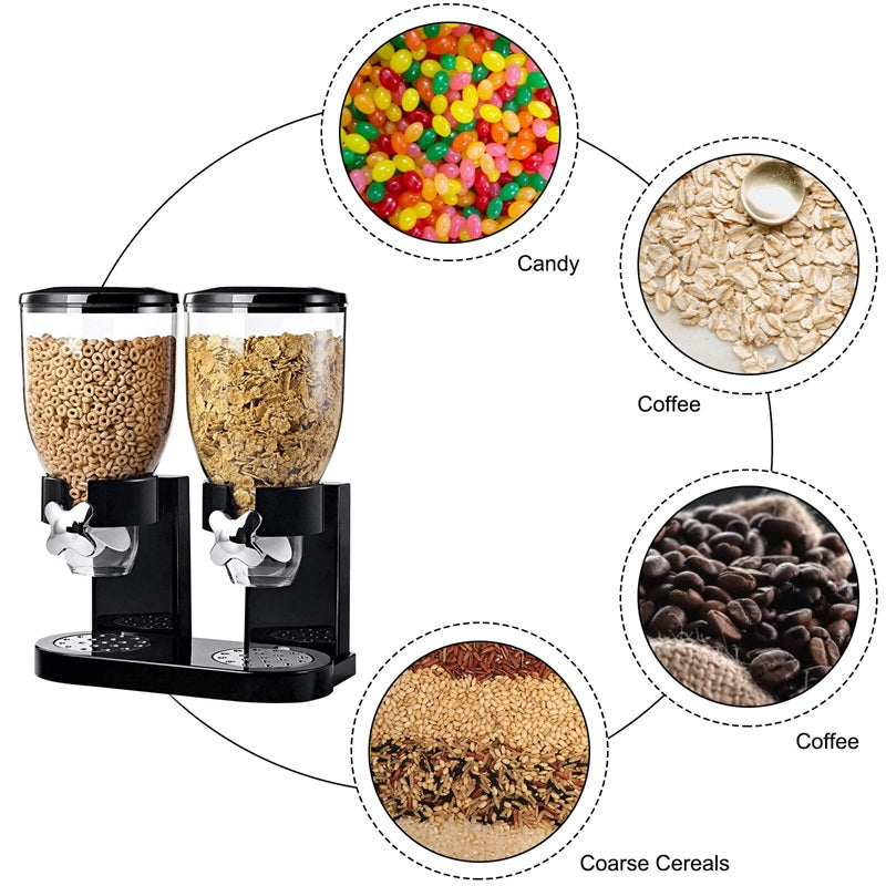 FreshServe™ Dual Cereal Dispenser for Easy Dry Food Storage and Portion Control 5