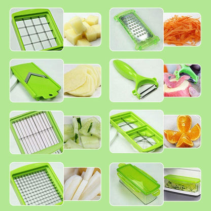 CulinaryPro™ 12-in-1 Multifunctional Vegetable Cutter for Effortless Meal Prep