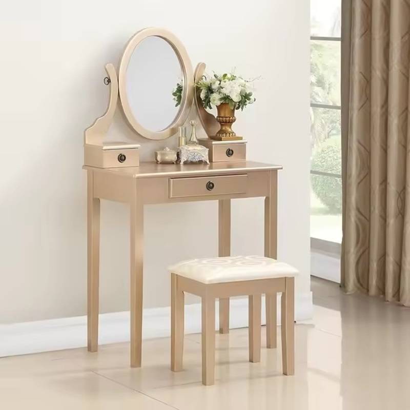GlamNest™ Makeup Vanity Desk with Adjustable Mirror for Beauty Lovers 4