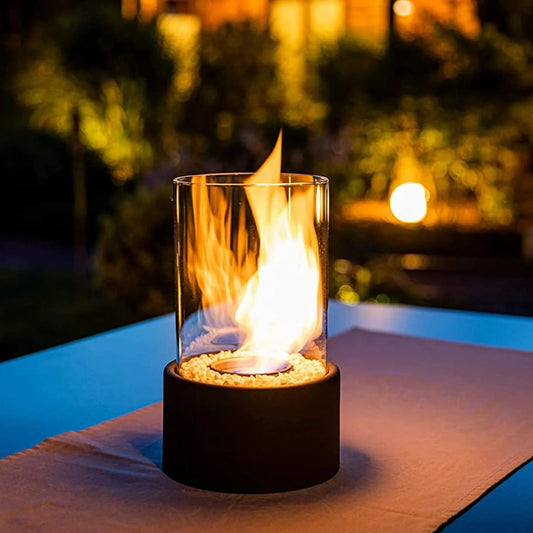 GlowEdge™ Portable Bioethanol Fireplace for Indoor & Outdoor Cozy Atmosphere 0