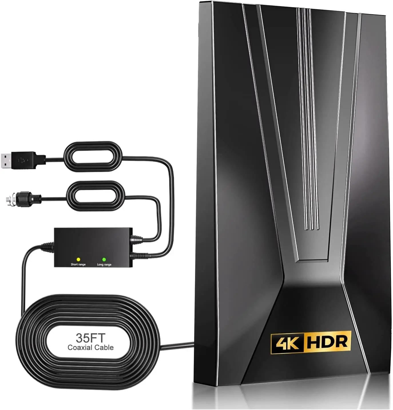 ClearView™ Indoor HDTV Antenna - 360 Mile Range for Free Channels - 4