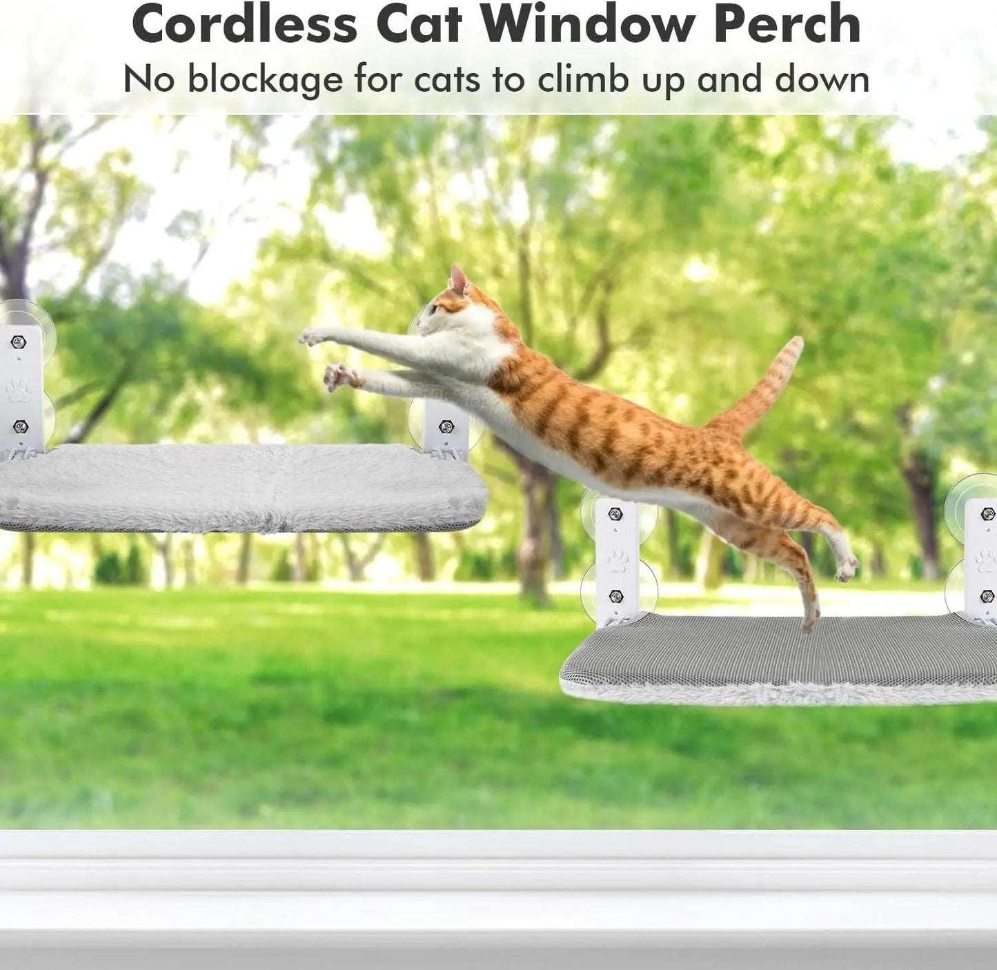 PurrfectView™ Cat Window Perch - Cozy Cat Hammock for Ultimate Outdoor Viewing 2