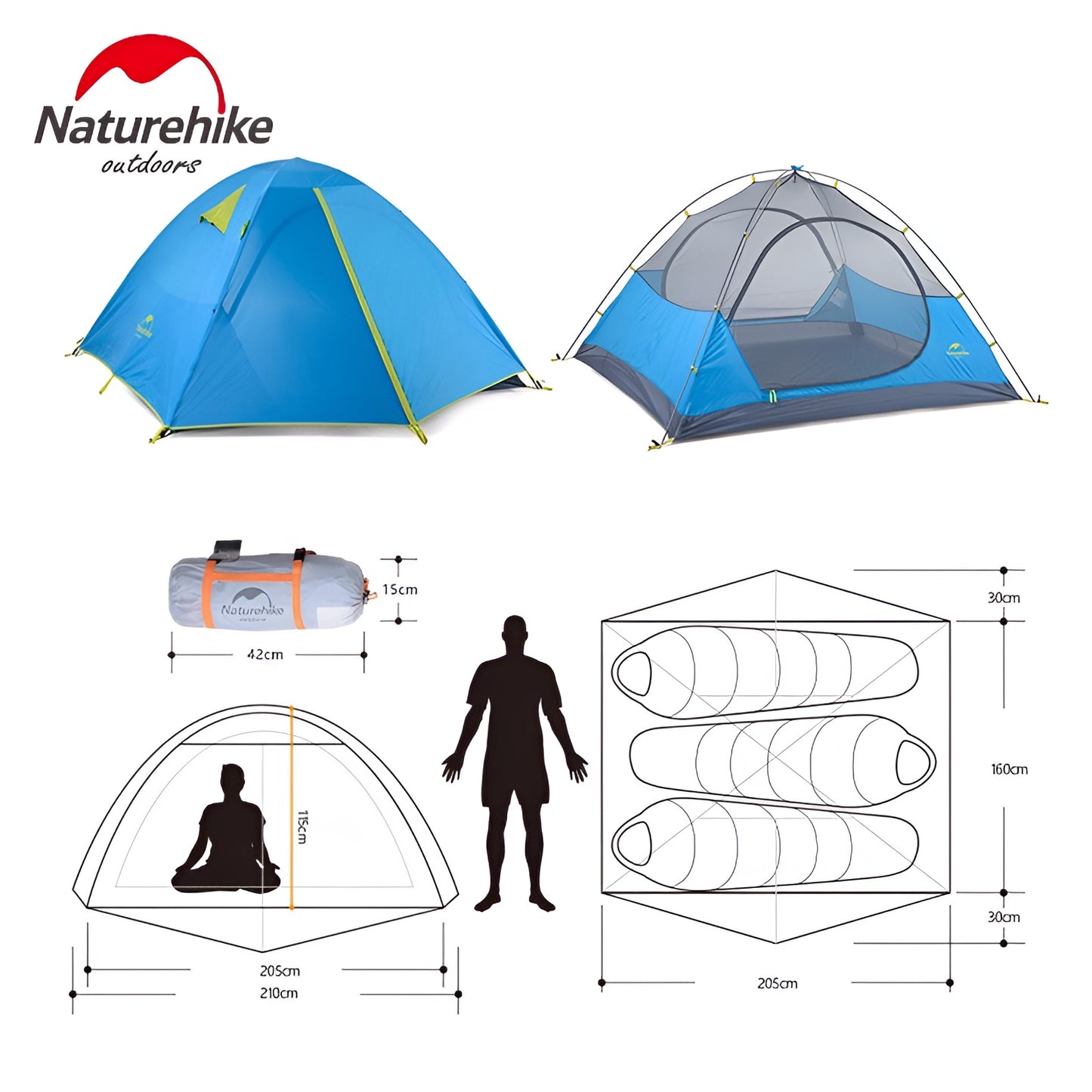 Naturehike™ Double-Layer Waterproof Camping Tent