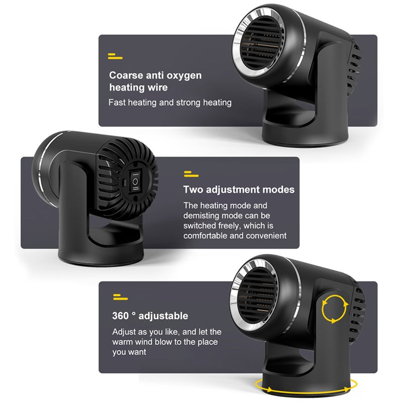 HeatWave™ 12V Portable Car Heater - Instant Warmth for All Vehicles 7