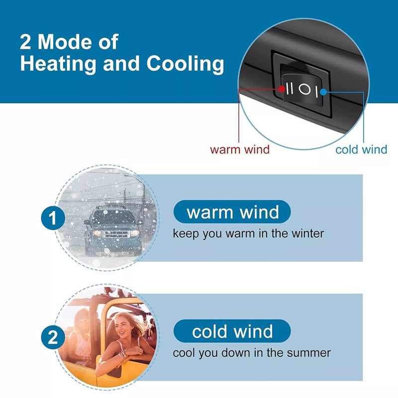 HeatWave™ Portable Car Heater™ – 12V Cigarette Lighter Heater for Rapid Defrosting 2