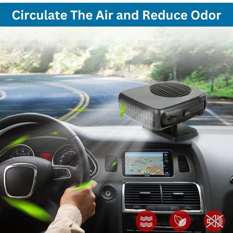 HeatWave™ Portable Car Heater™ – 12V Cigarette Lighter Heater for Rapid Defrosting 4