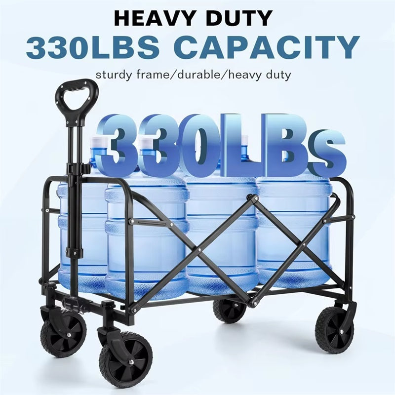 Heavy-Duty Foldable Wagon™ - Perfect for Families and Outdoor Adventures 1