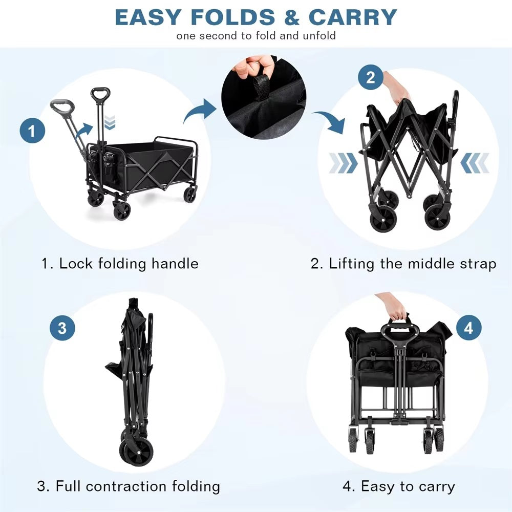 Heavy-Duty Foldable Wagon™ - Perfect for Families and Outdoor Adventures 4