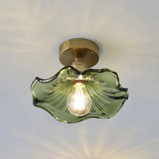 HibiscusGlow™ Flush Mount Ceiling Light - Elegant Scandinavian Design for Cozy Ambiance 0
