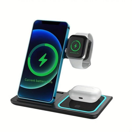 ChargeMate™ 3-in-1 Wireless Charger for Apple Devices - Fast Charging Station