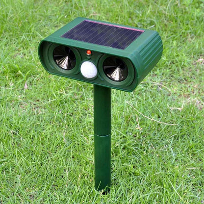 EcoGuard™ Solar Cat Repellent - Ultrasonic Animal Repeller for Outdoor Spaces