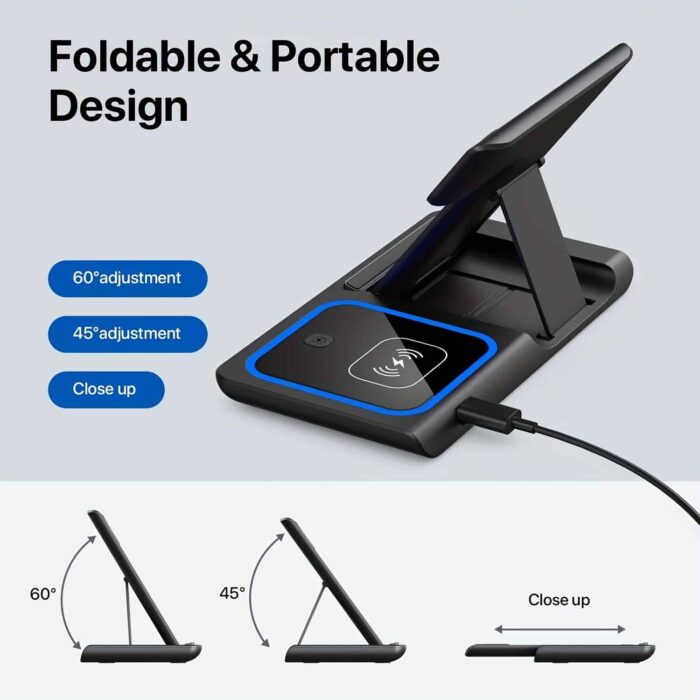 ChargeMate™ 3-in-1 Wireless Charger for Apple Devices - Fast Charging Station