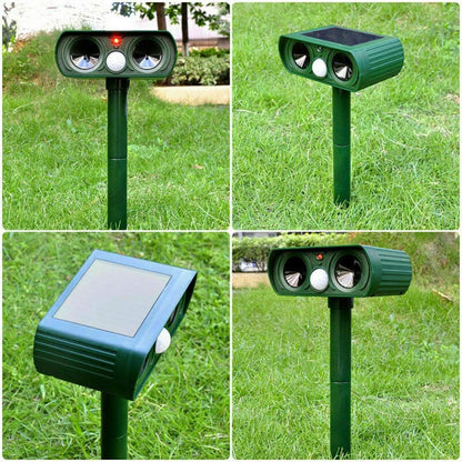 EcoGuard™ Solar Cat Repellent - Ultrasonic Animal Repeller for Outdoor Spaces