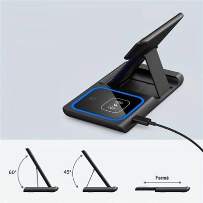 ChargeMate™ 3-in-1 Wireless Charger for Apple Devices - Fast Charging Station