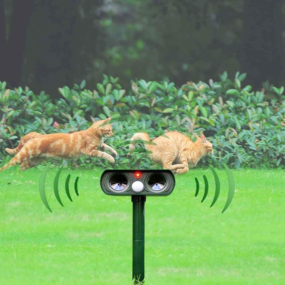 EcoGuard™ Solar Cat Repellent - Ultrasonic Animal Repeller for Outdoor Spaces