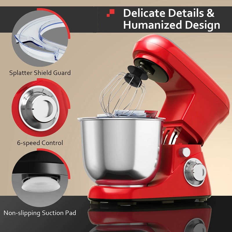 KitchenMaster™ 6-Speed Stand Mixer for Home Bakers and Cooking Enthusiasts 4
