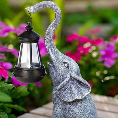 LuckyGlow™ Elephant Statue Lantern - Charming Solar Garden Ornament 2