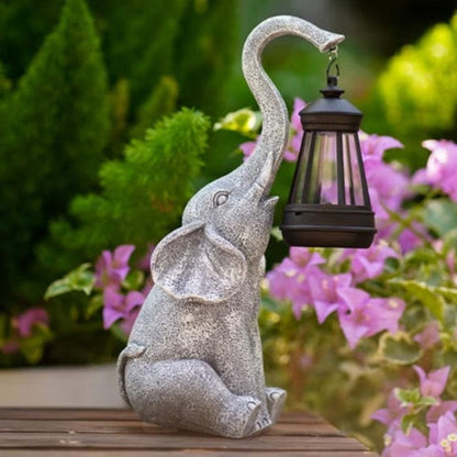 LuckyGlow™ Elephant Statue Lantern - Charming Solar Garden Ornament 3