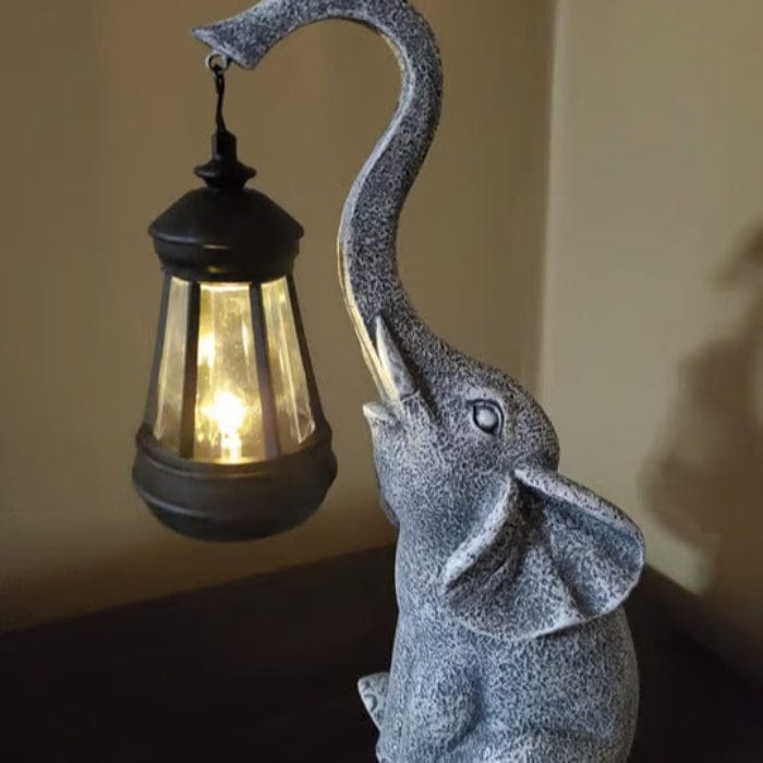LuckyGlow™ Elephant Statue Lantern - Charming Solar Garden Ornament 4