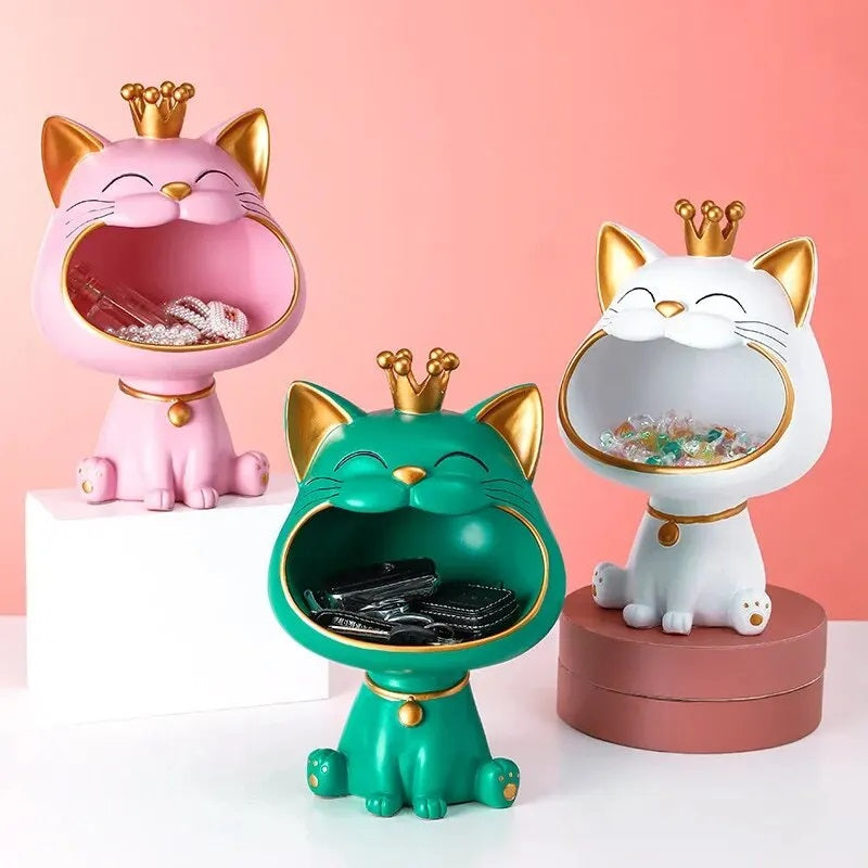 Lucky Cat™ Storage Jar - Charming Decor for Cat Lovers and Organizers 4