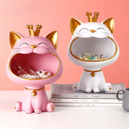 Lucky Cat™ Storage Jar - Charming Decor for Cat Lovers and Organizers 5