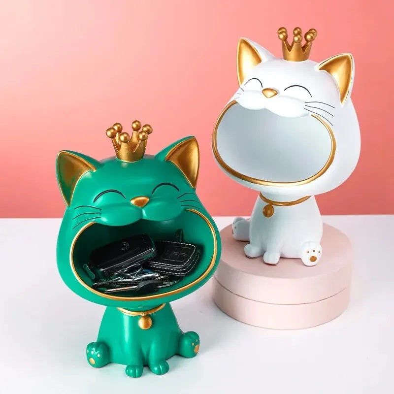 Lucky Cat™ Storage Jar - Charming Decor for Cat Lovers and Organizers 6