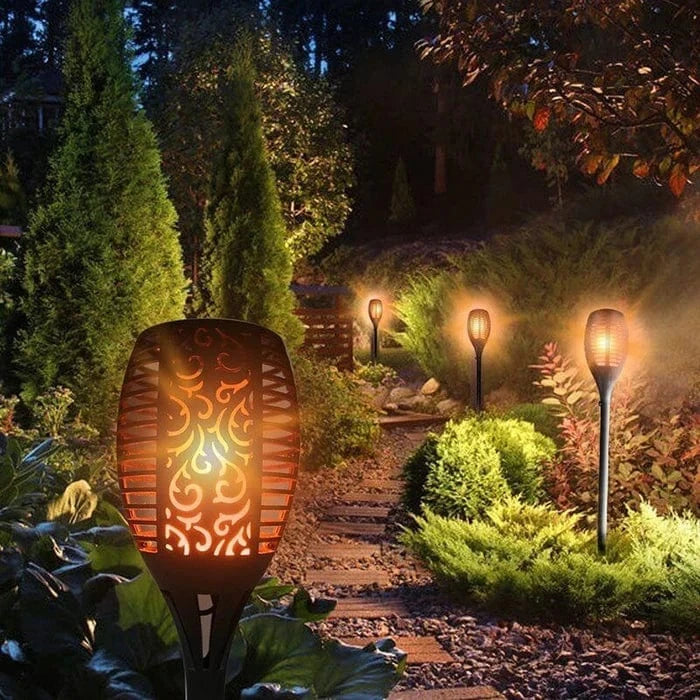 LumaFlame™ Solar Outdoor Torch Light - Cozy Ambiance for Your Garden 1
