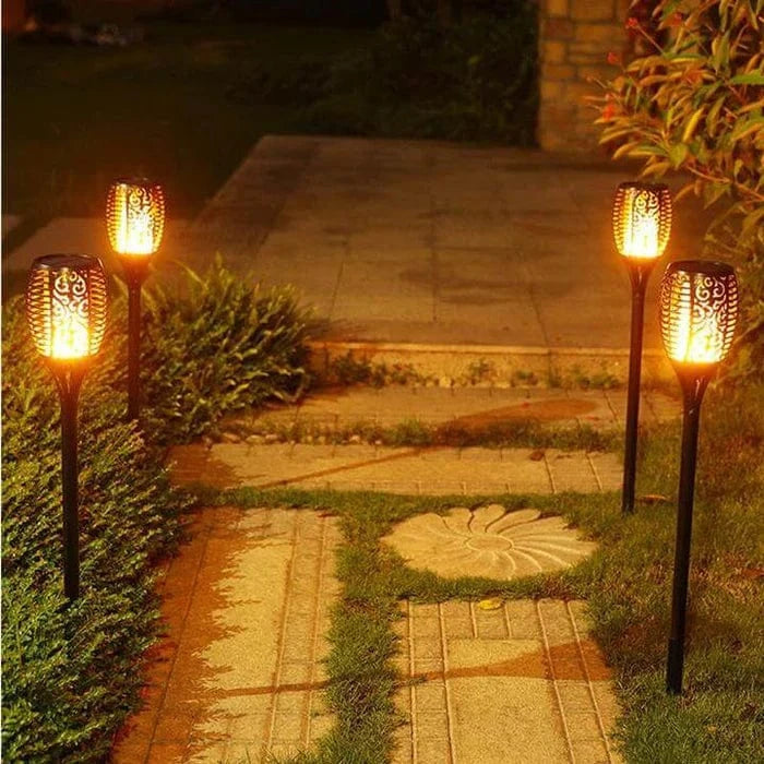 LumaFlame™ Solar Outdoor Torch Light - Cozy Ambiance for Your Garden 7