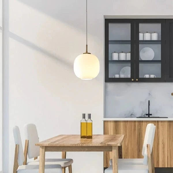 LumaGlow™ Glass Pendant Lighting - Elegant Kitchen Fixture for Modern Ambiance 1