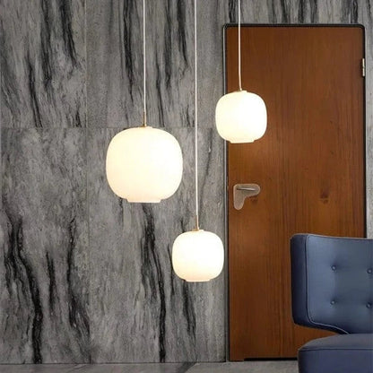 LumaGlow™ Glass Pendant Lighting - Elegant Kitchen Fixture for Modern Ambiance 3