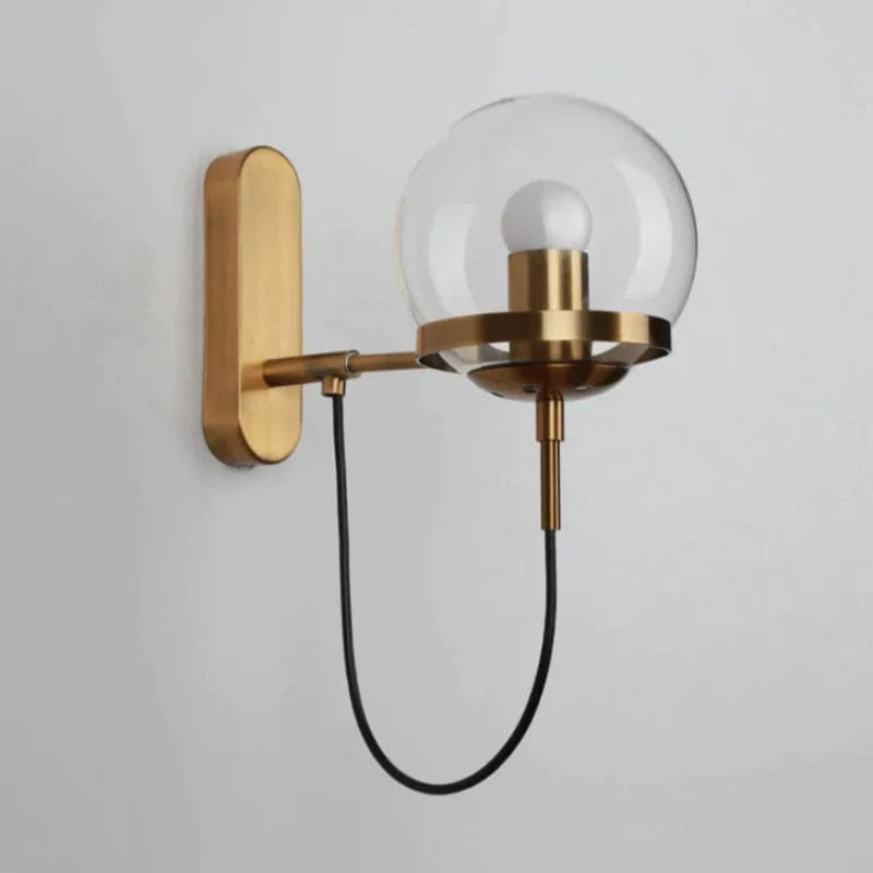 LumaGlow™ Industrial Wall Sconce Light - Elegant Glass Ball Design 7