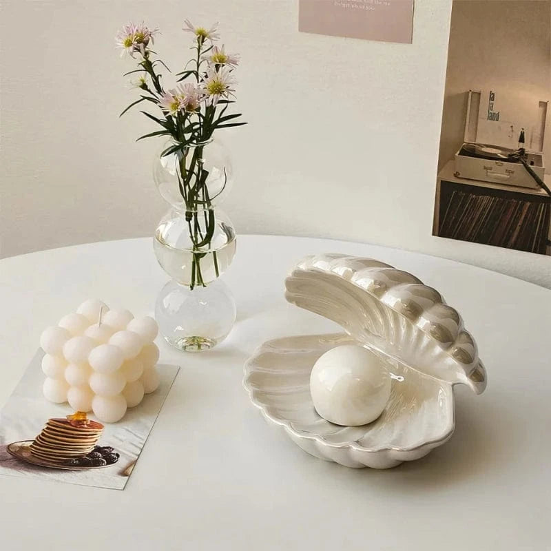 LumaGlow™ LED Night Light - Elegant Ceramic Seashell Design for Cozy Ambiance 2