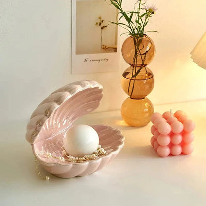 LumaGlow™ LED Night Light - Elegant Ceramic Seashell Design for Cozy Ambiance 4