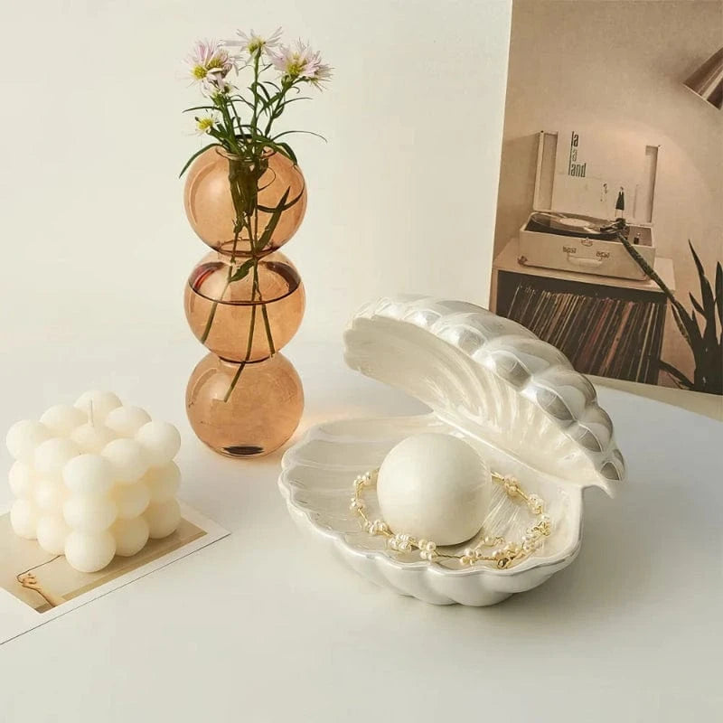LumaGlow™ LED Night Light - Elegant Ceramic Seashell Design for Cozy Ambiance 5