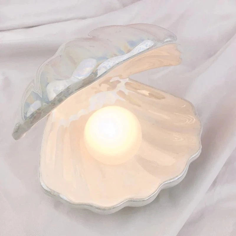 LumaGlow™ LED Night Light - Elegant Ceramic Seashell Design for Cozy Ambiance 7