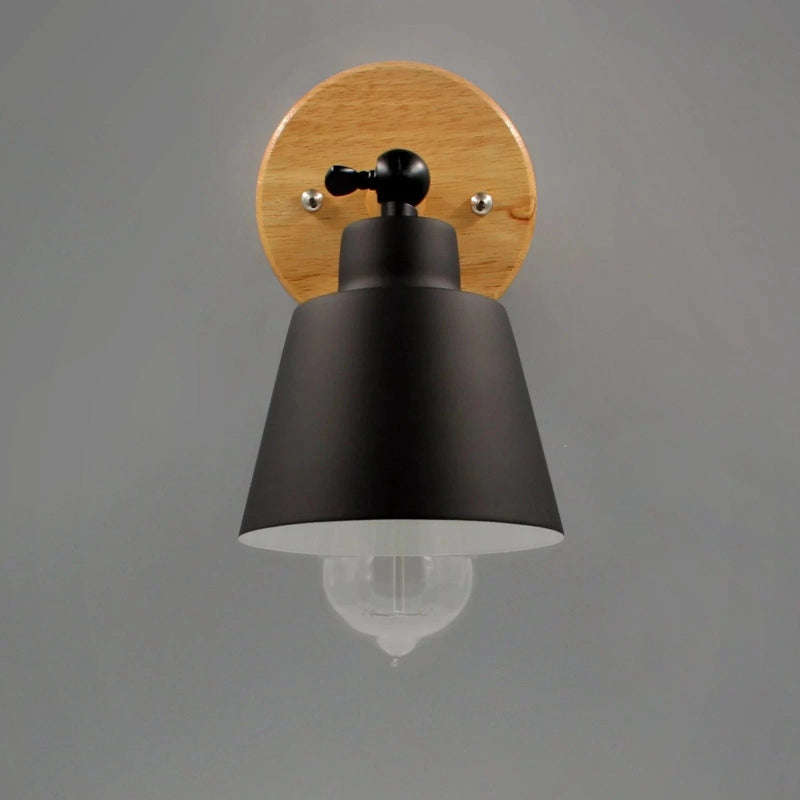 LumaGlow™ Rotating Wall Lamp - Elegant Matte Finish & Wooden Base 2
