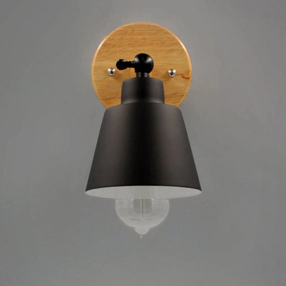 LumaGlow™ Rotating Wall Lamp - Elegant Matte Finish & Wooden Base 2