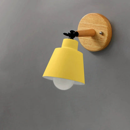 LumaGlow™ Rotating Wall Lamp - Elegant Matte Finish & Wooden Base 7