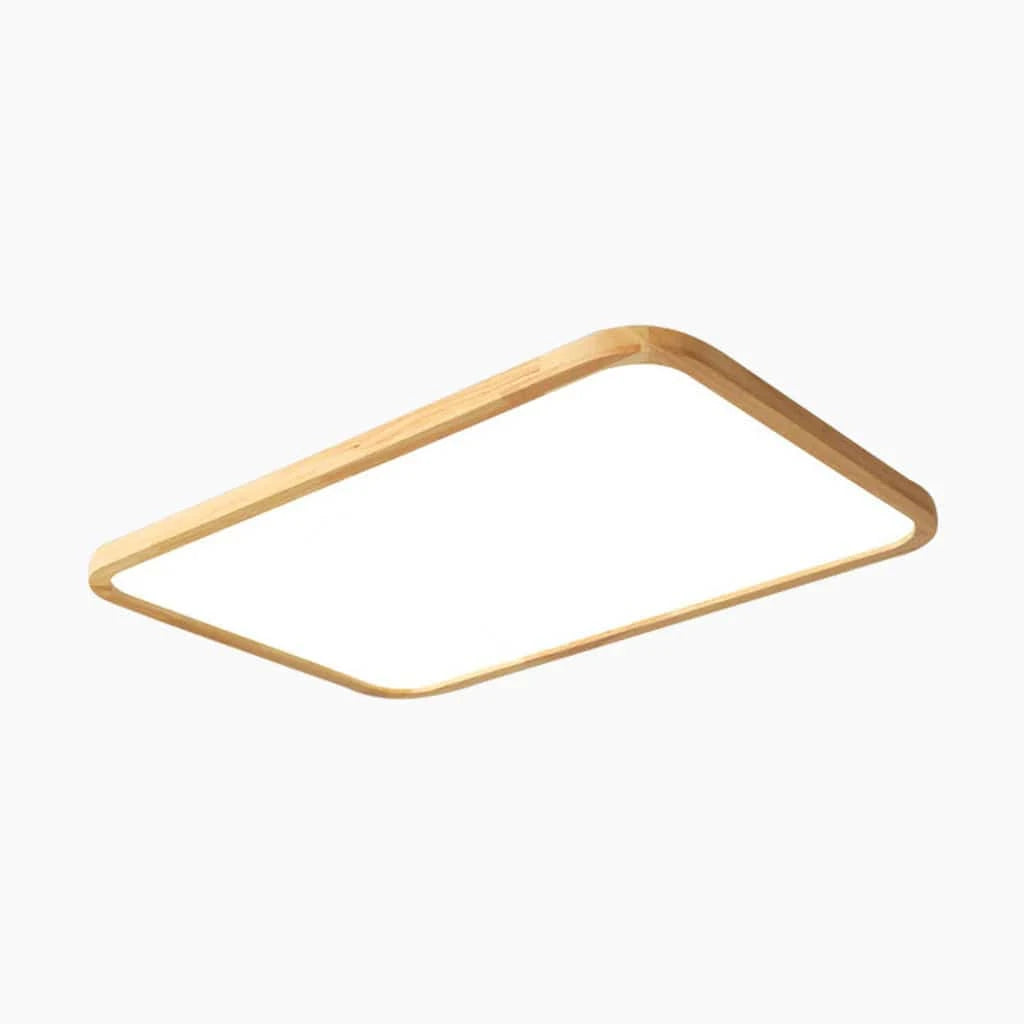 LumaGlow™ Ultra Thin Wooden Ceiling Lamp - Modern LED Ambiance 0