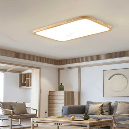 LumaGlow™ Ultra Thin Wooden Ceiling Lamp - Modern LED Ambiance 6