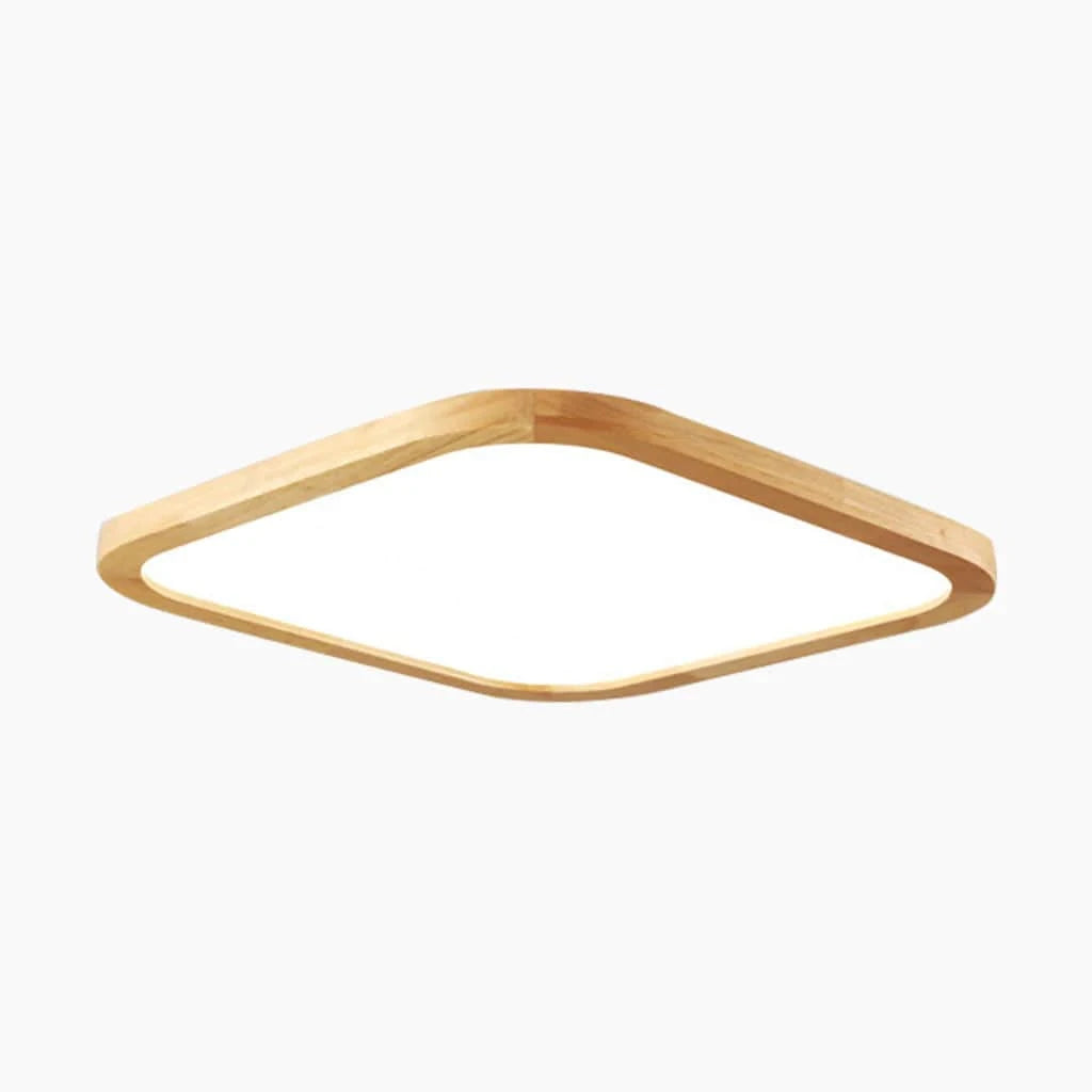 LumaGlow™ Ultra Thin Wooden Ceiling Lamp - Modern LED Ambiance 8